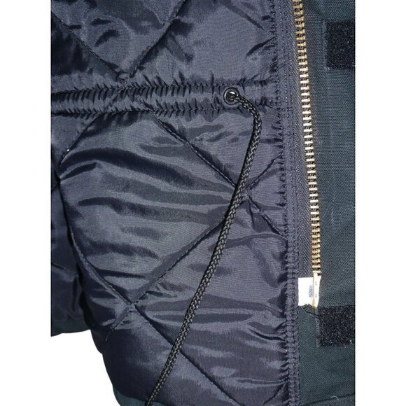 Vintage Carhartt C03  52 TALL Arctic Quilt Duck Canvas Black Work Jacket Coat - Picture 13 of 15